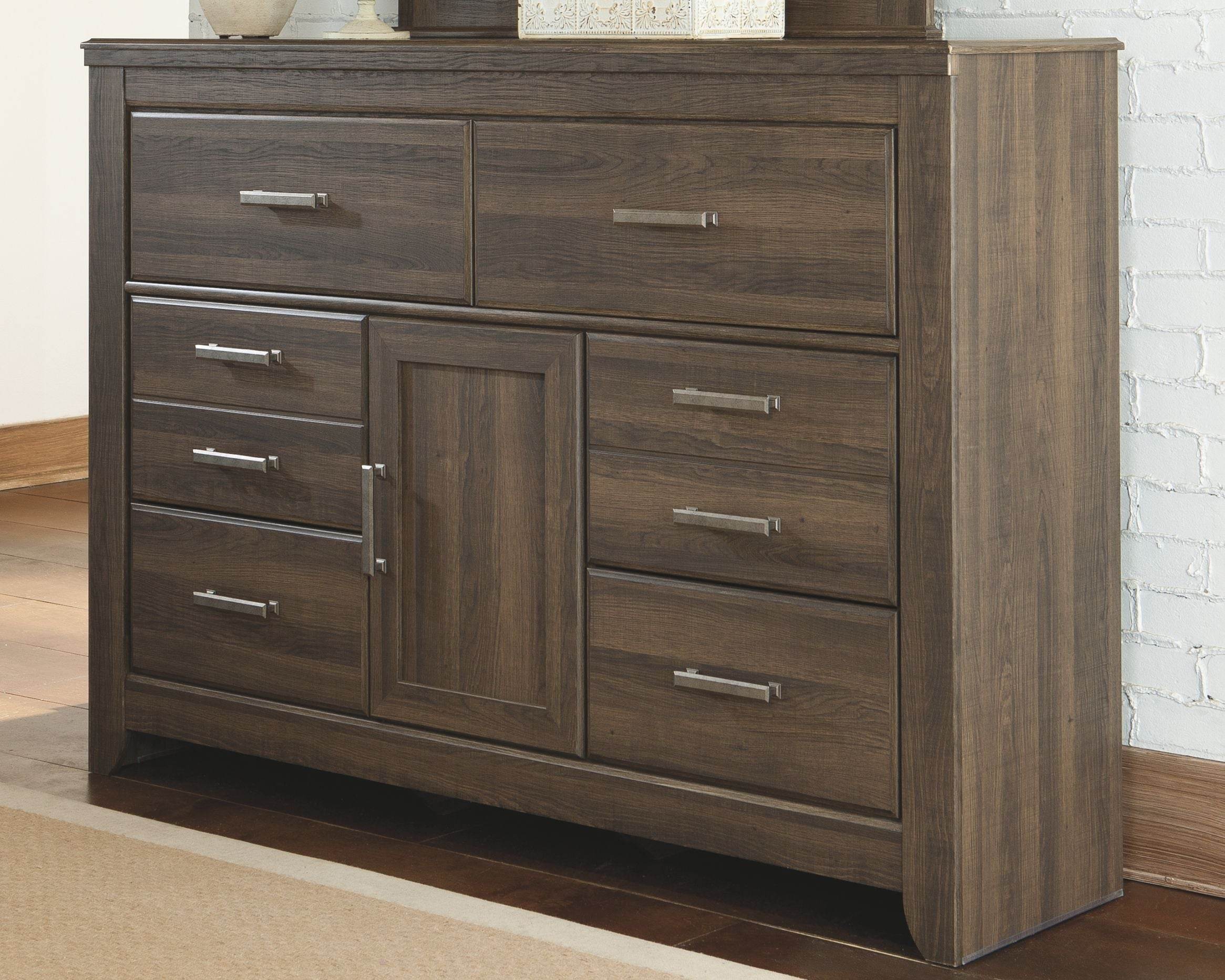 Juararo Six Drawer Dresser - Dark Brown-Dressers-DECOROLALA