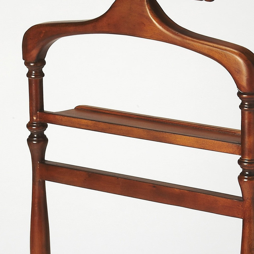 Judson Olive Ash Burl Valet Stand-Coat Hangers-DECOROLALA