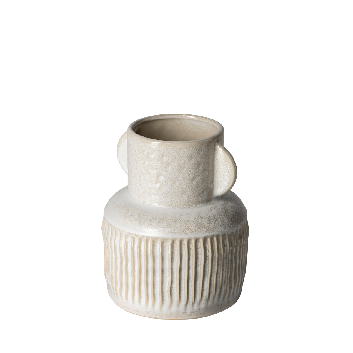 Judy Small Eggshell Ceramic Vase-Vase-DECOROLALA