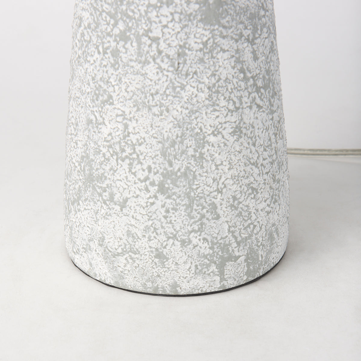 Julia 16.0L x 16.0W x 27.0H Gray Antique Painted Cement Table Lamp-Table Lamps-DECOROLALA