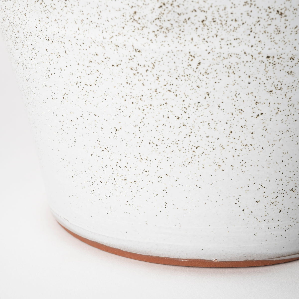 Julian Large Glossy White Ceramic Spoked Vase-Vase-DECOROLALA