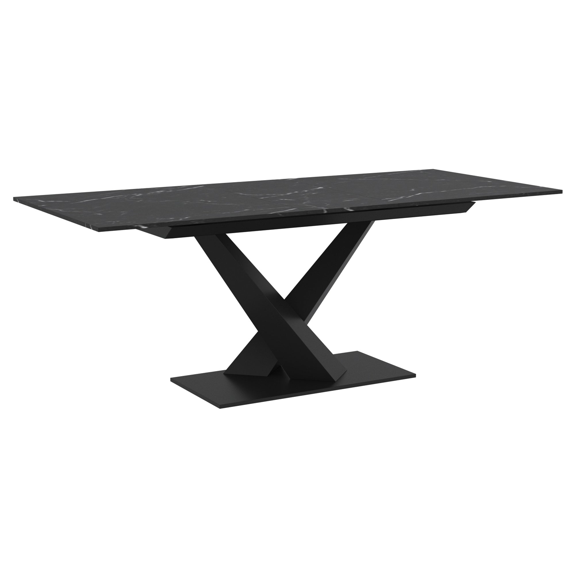 Julius 7-Piece Dining Set - Sintered Stone Table & Boucle Chairs-DECOROLALA