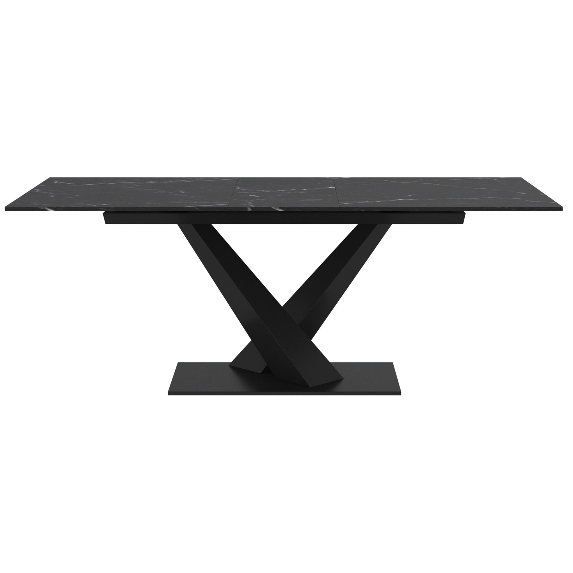 Julius 7-Piece Dining Set - Sintered Stone Table & Boucle Chairs-DECOROLALA