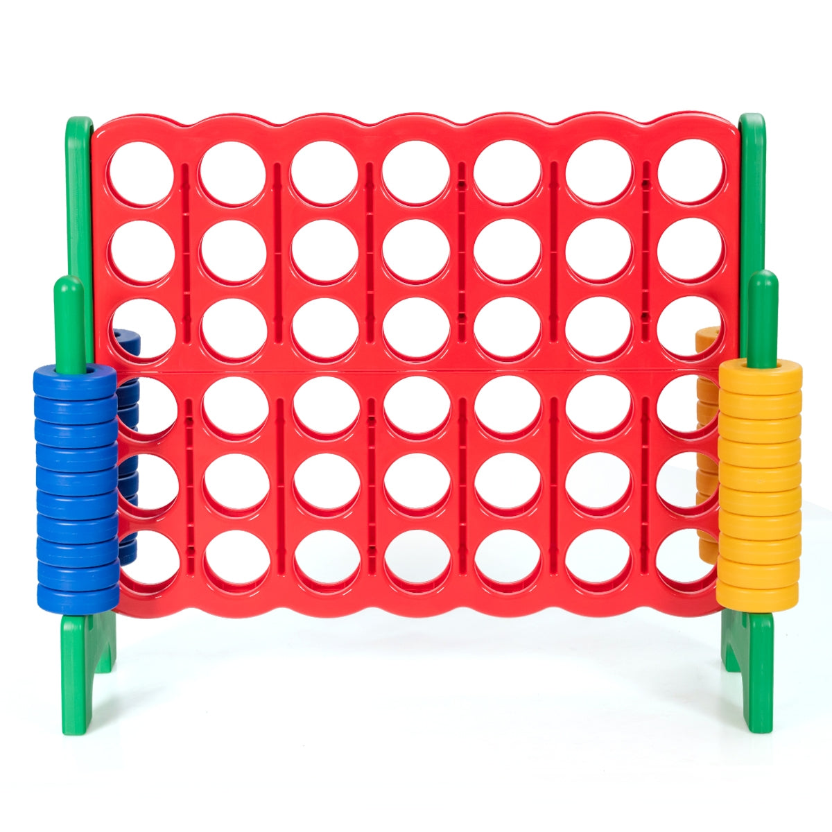 Jumbo 4-to-Score Giant Game Set with 42 Jumbo Rings and Quick-Release Slider