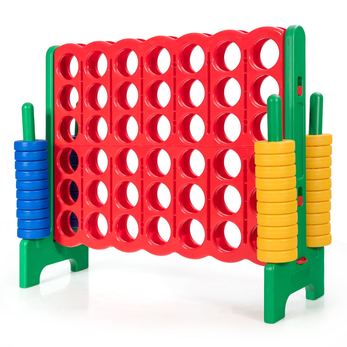 Jumbo 4-to-Score Giant Game Set with 42 Jumbo Rings and Quick-Release Slider