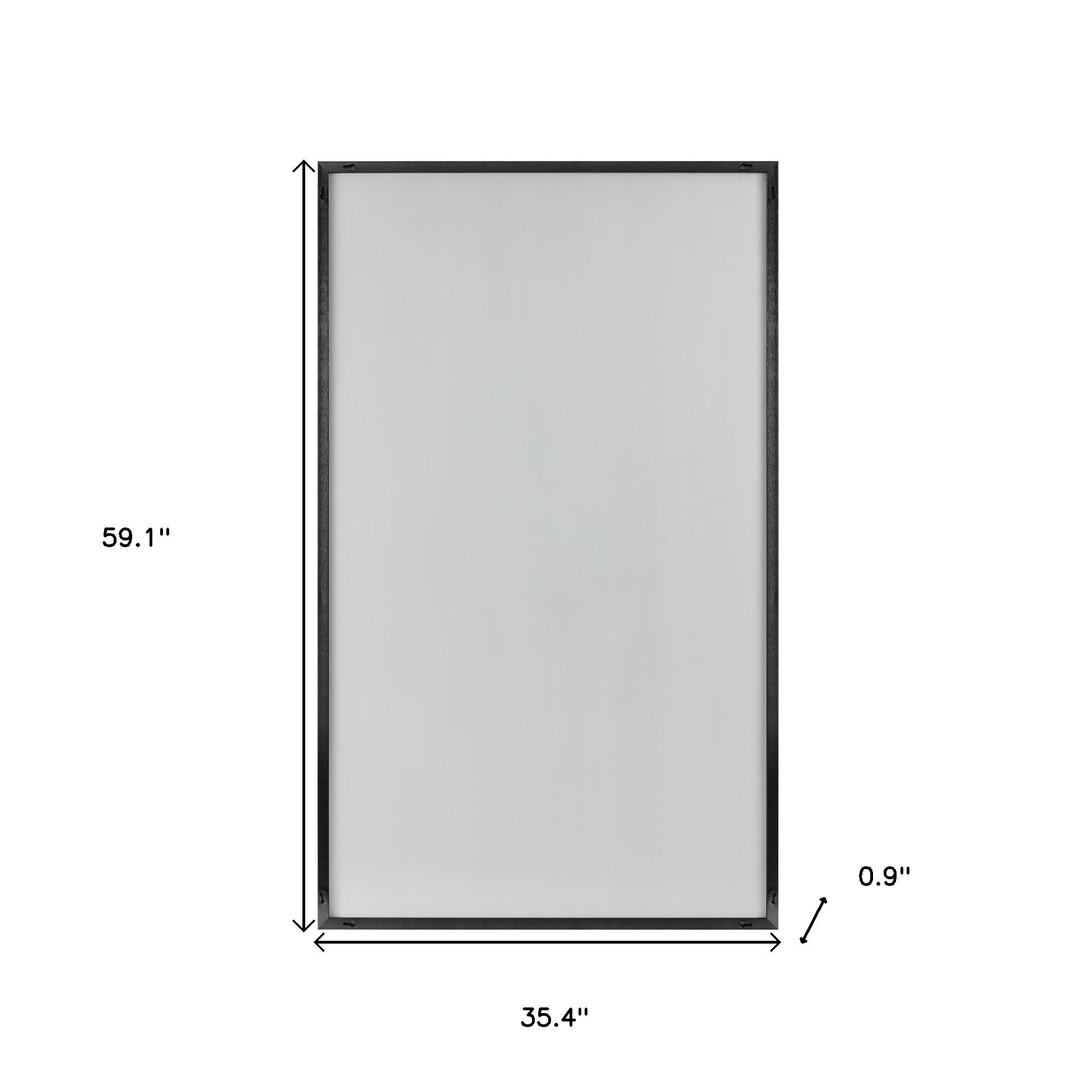 Jumbo Minimal Black Bathroom Vanity Mirror-Mirrors-DECOROLALA