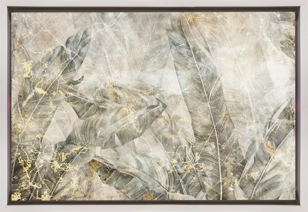 Jungle Leaves Art Illustration Wallart 10-canvas-DECOROLALA