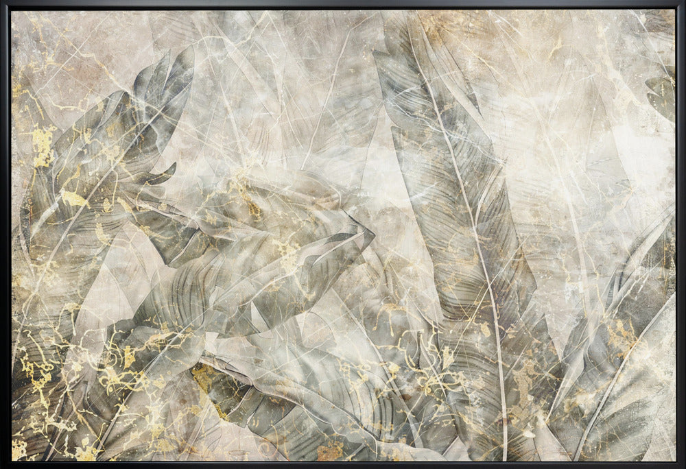 Jungle Leaves Art Illustration Wallart 10-canvas-DECOROLALA