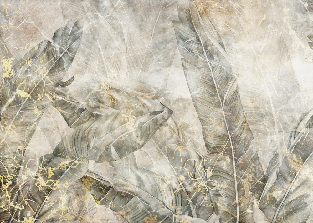 Jungle Leaves Art Illustration Wallart 10-canvas-DECOROLALA