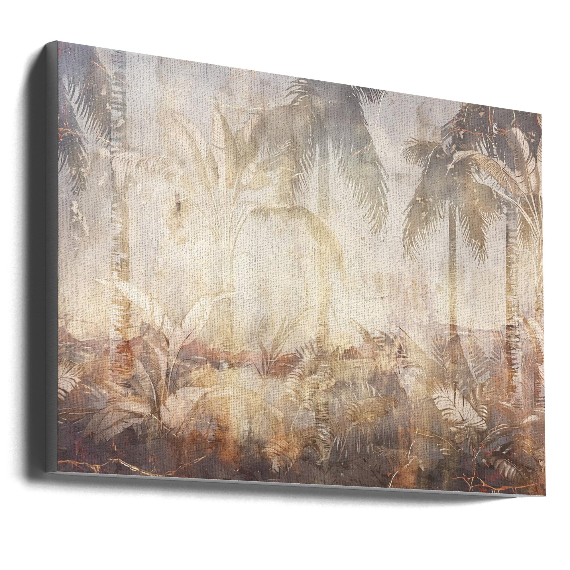 Jungle Leaves Art Illustration by Rafal Kulik-canvas-DECOROLALA
