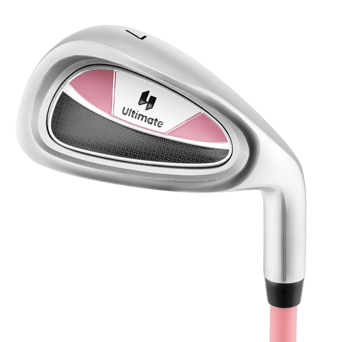 Junior #7 Iron for Kids with Fiberglass Shaft and Headcover-Pink-Golf-DECOROLALA