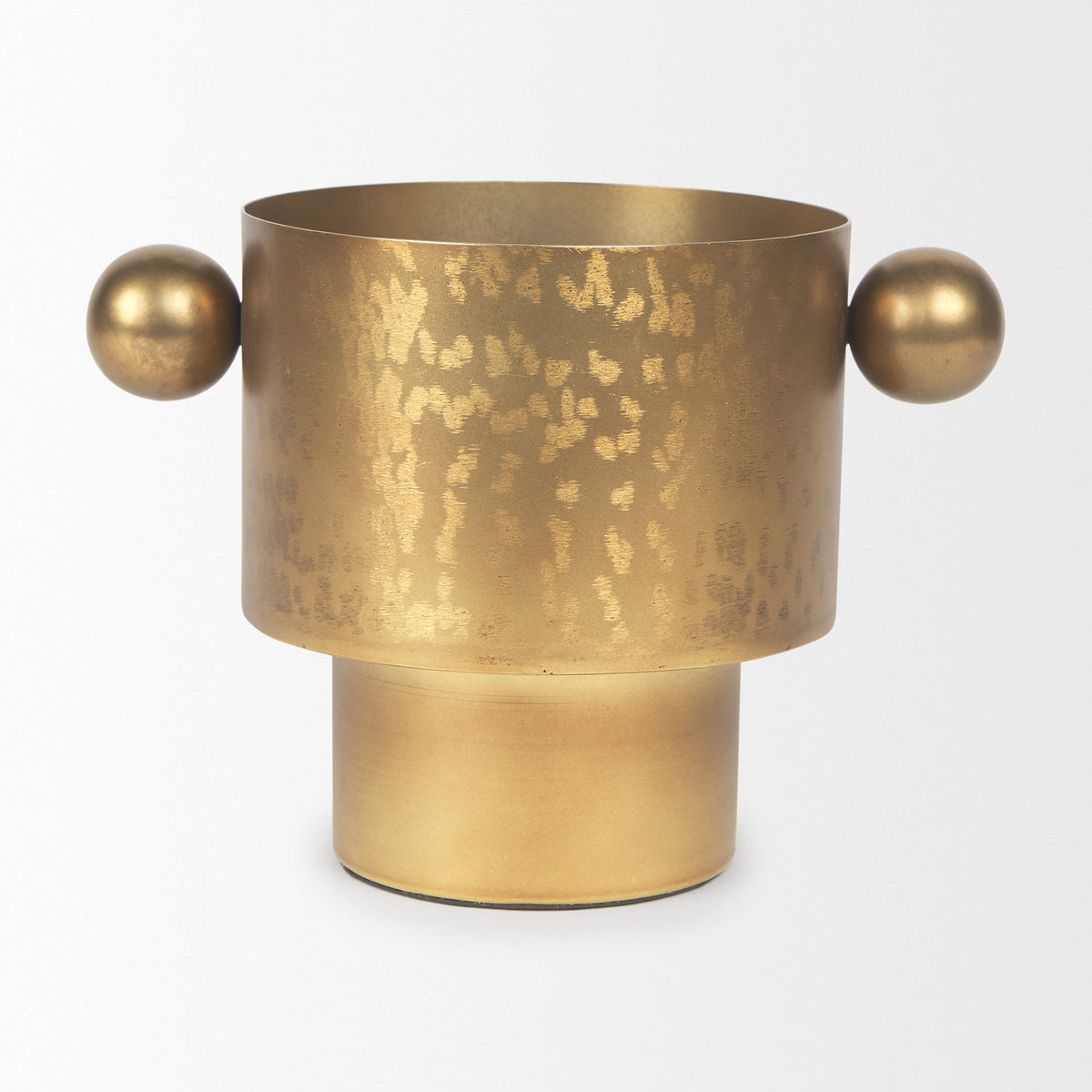 Juno 6.5H Medium Gold Iron Medium Vase-Vase-DECOROLALA