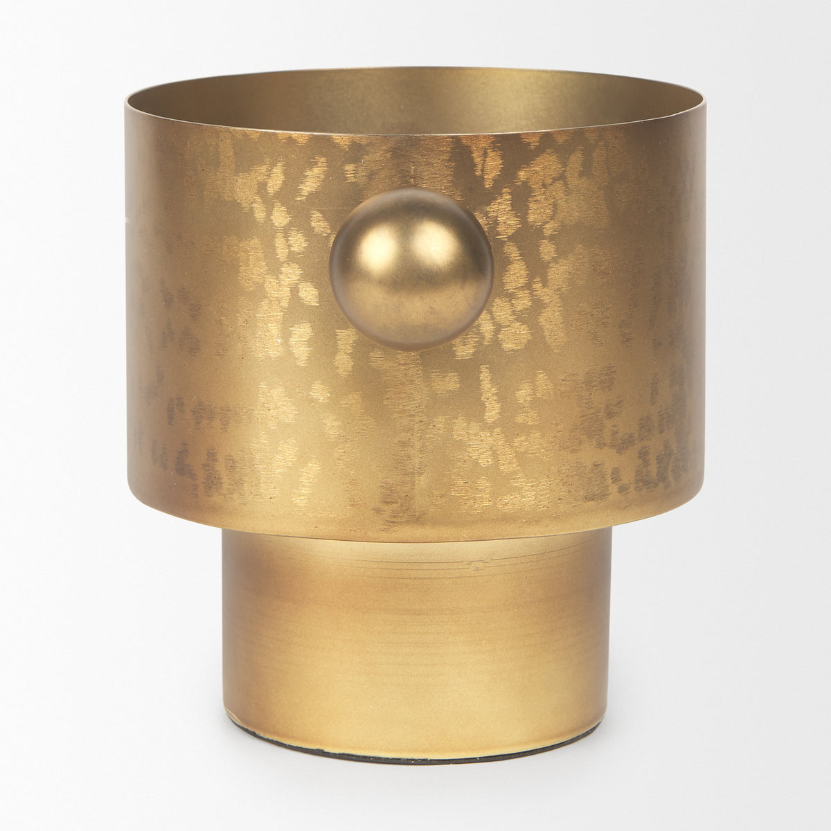 Juno 6.5H Medium Gold Iron Medium Vase-Vase-DECOROLALA