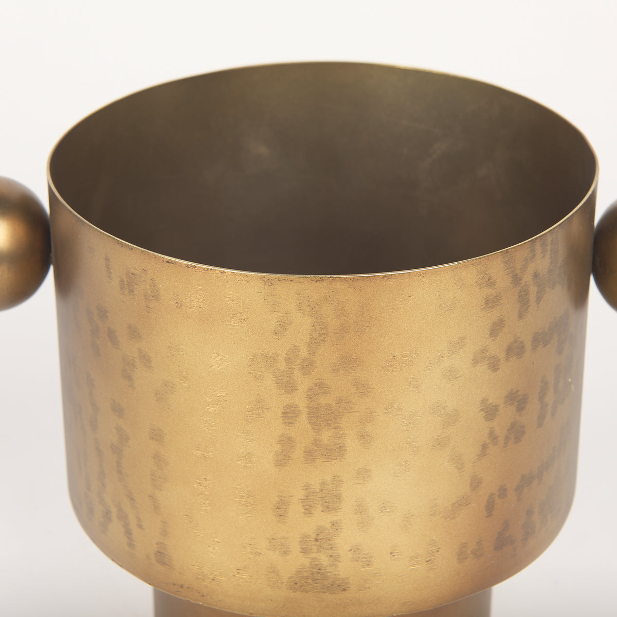 Juno 6.5H Medium Gold Iron Medium Vase-Vase-DECOROLALA