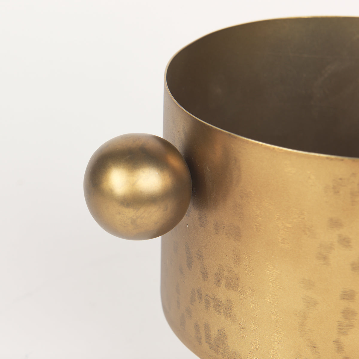 Juno 6.5H Medium Gold Iron Medium Vase-Vase-DECOROLALA