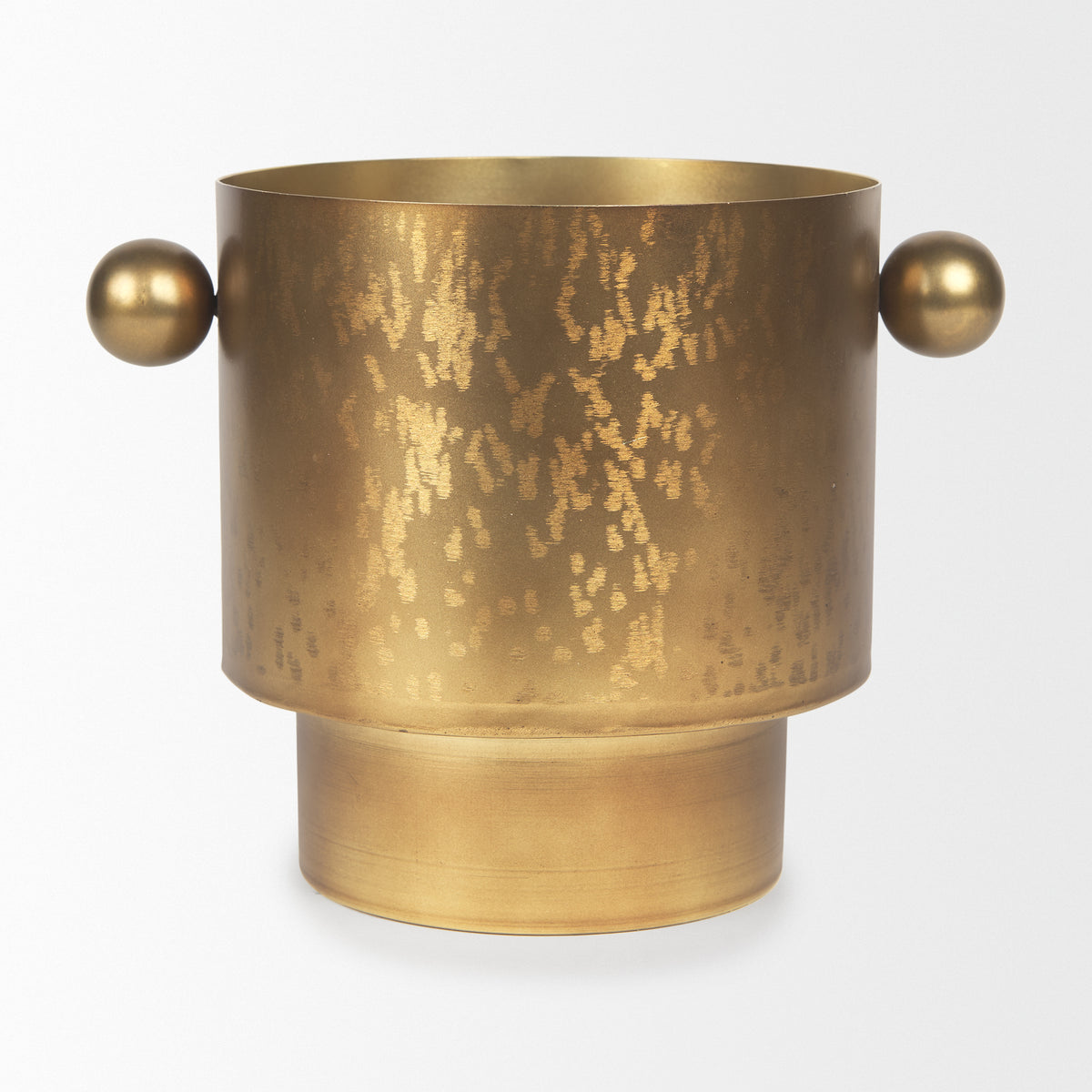 Juno 8.5H Large Gold Iron Vase-Vase-DECOROLALA