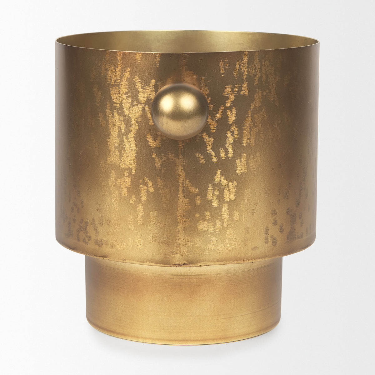 Juno 8.5H Large Gold Iron Vase-Vase-DECOROLALA