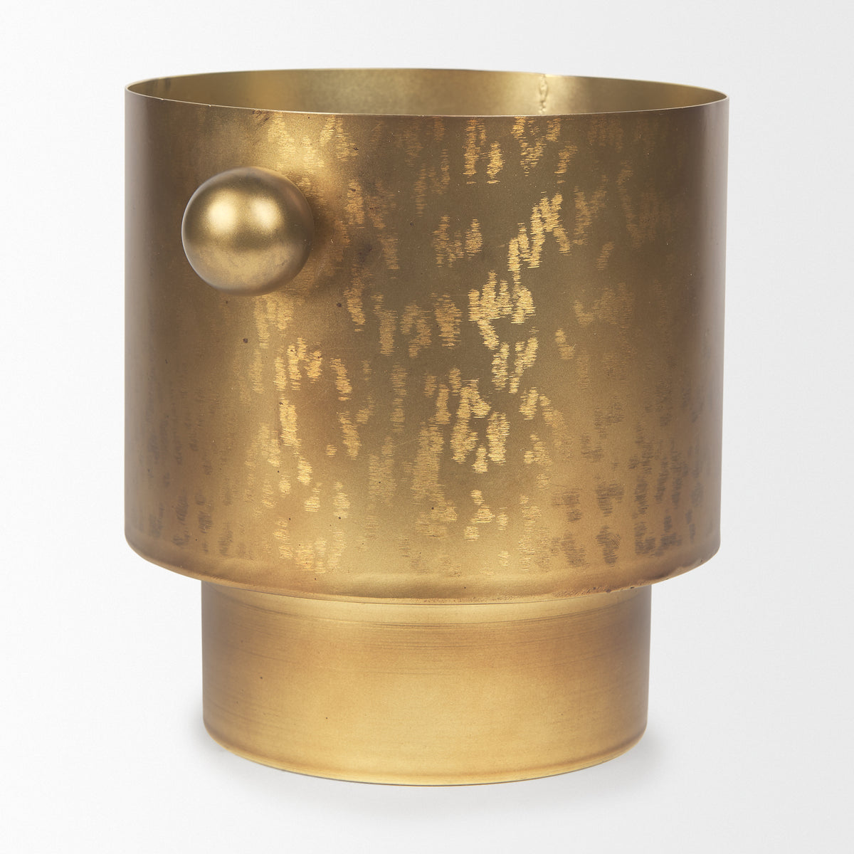 Juno 8.5H Large Gold Iron Vase-Vase-DECOROLALA