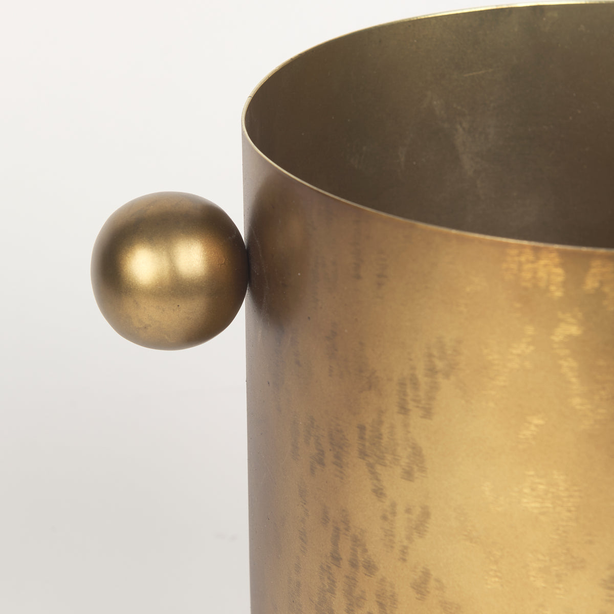 Juno 8.5H Large Gold Iron Vase-Vase-DECOROLALA