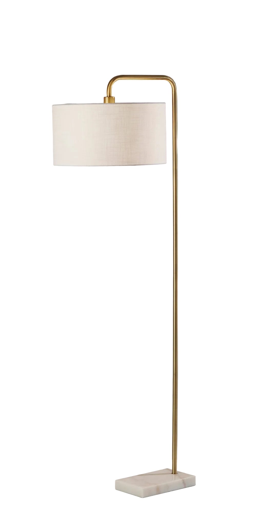 Justine 65" Mid-Century Floor Lamp - Marble Base-Lighting-DECOROLALA
