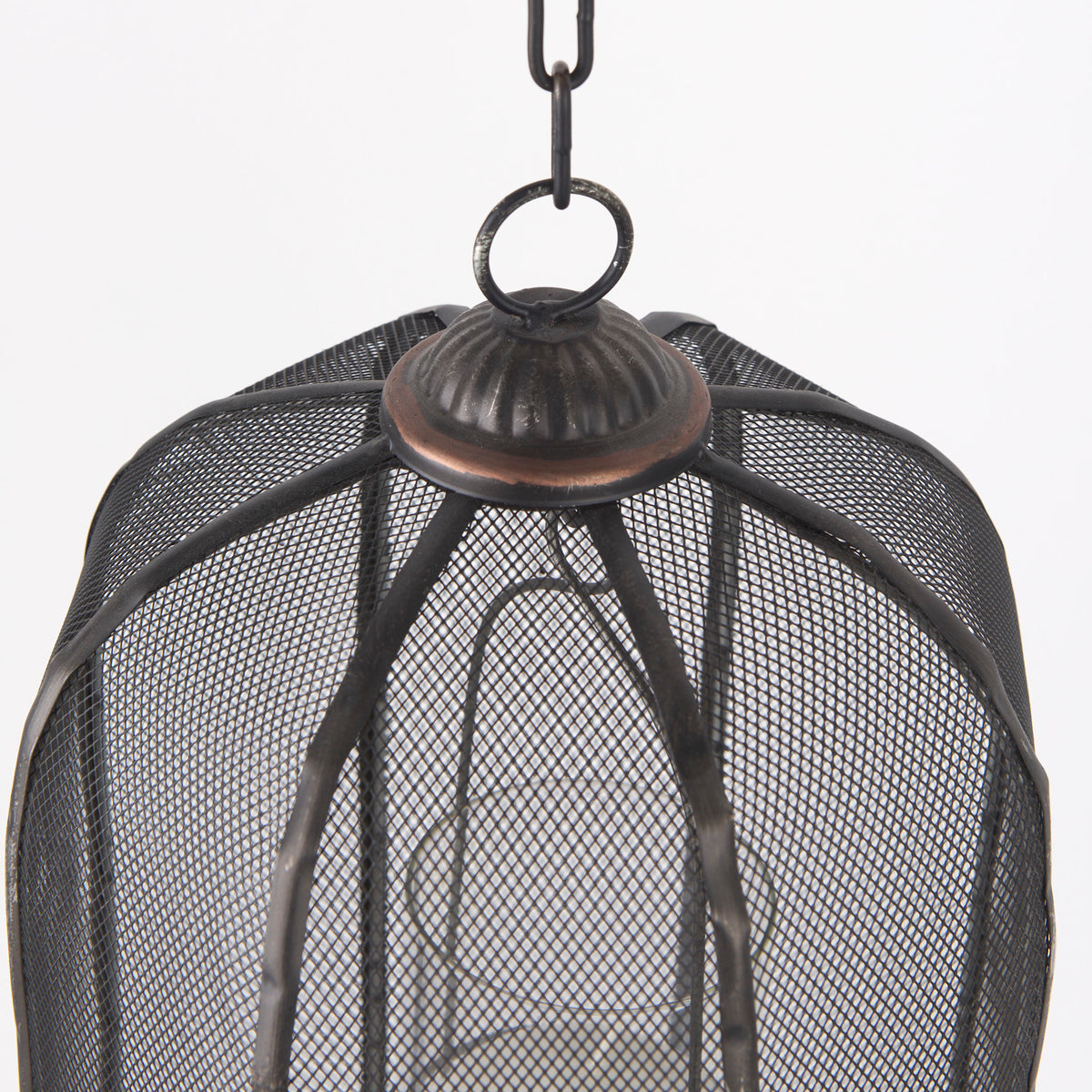 Jutland Set of Three Black Metal Bird Cage Candle Holder Lanterns-Lanterns-DECOROLALA