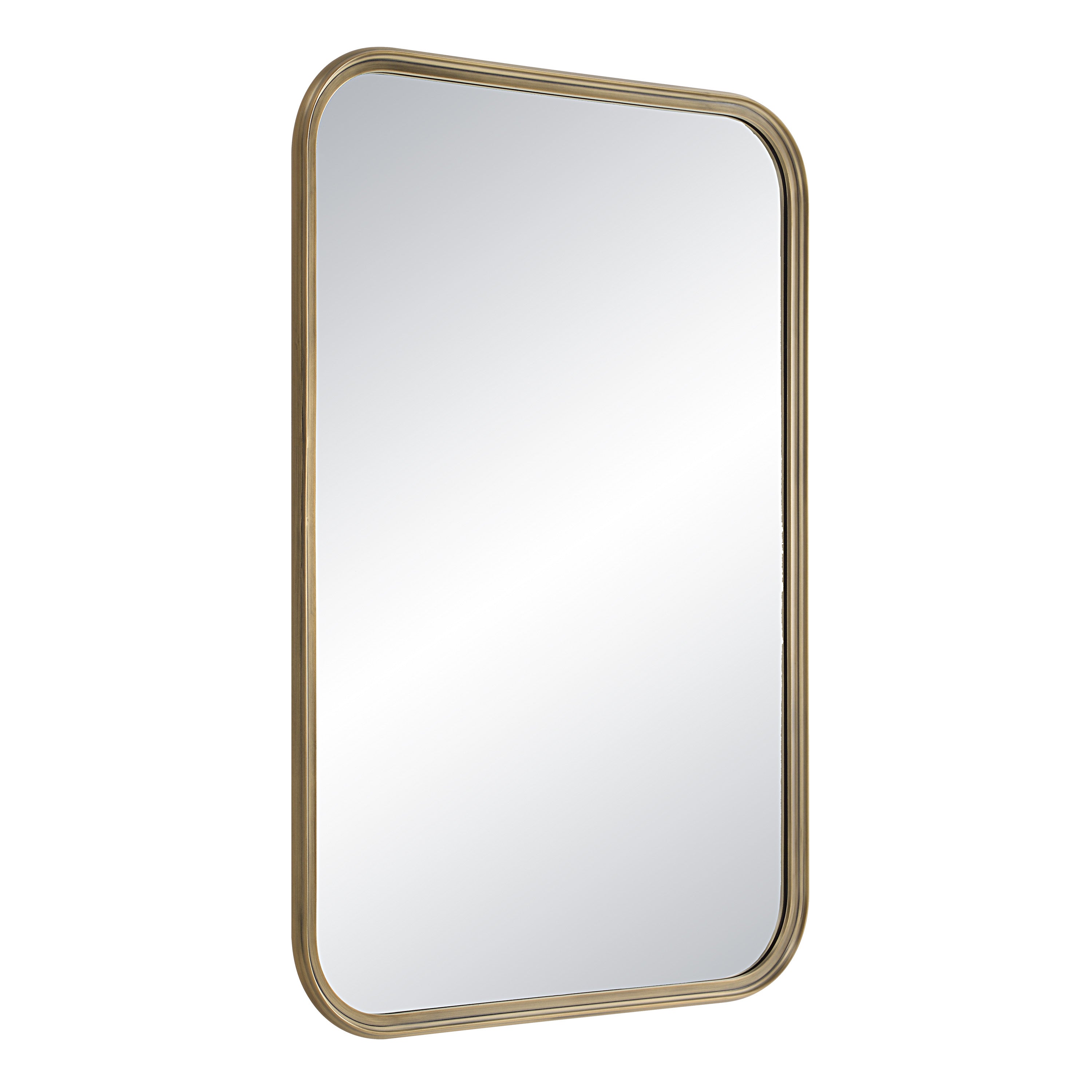 Jyn 36" Tall Rectangle Wall Mirror, Yellow-Mirror-DECOROLALA