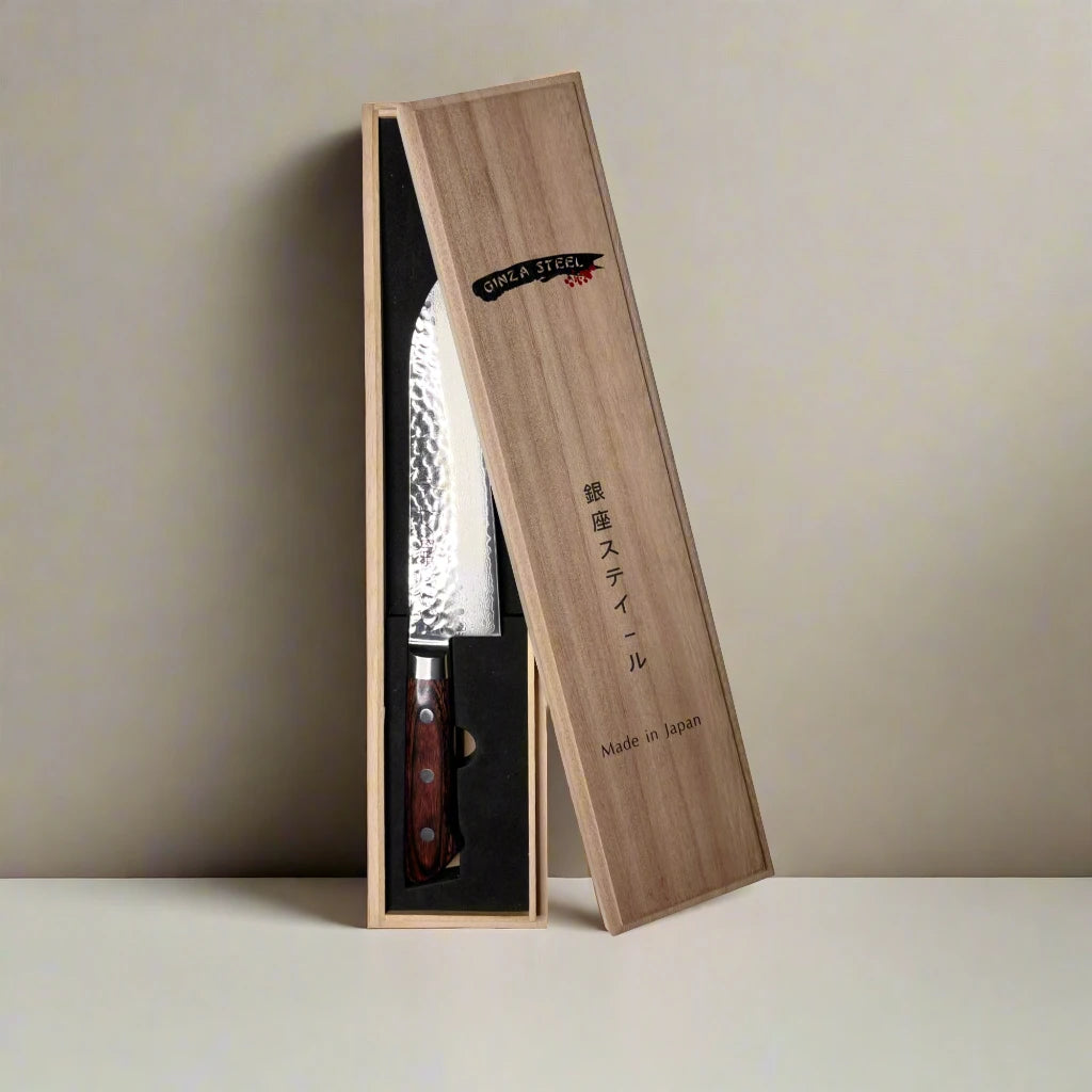 KASUMI 180- Damascus VG10 Santoku Knife 180mm-MB-Santoku Knife-DECOROLALA