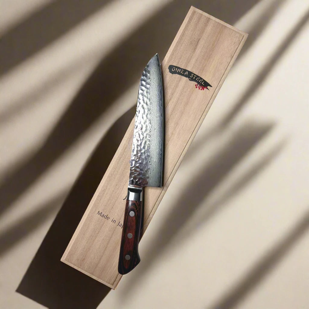 KASUMI 180- Damascus VG10 Santoku Knife 180mm-MB-Santoku Knife-DECOROLALA