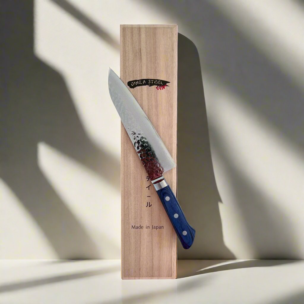 KASUMI 180- Damascus VG10 Santoku Knife 180mm-RB-Santoku Knife-DECOROLALA