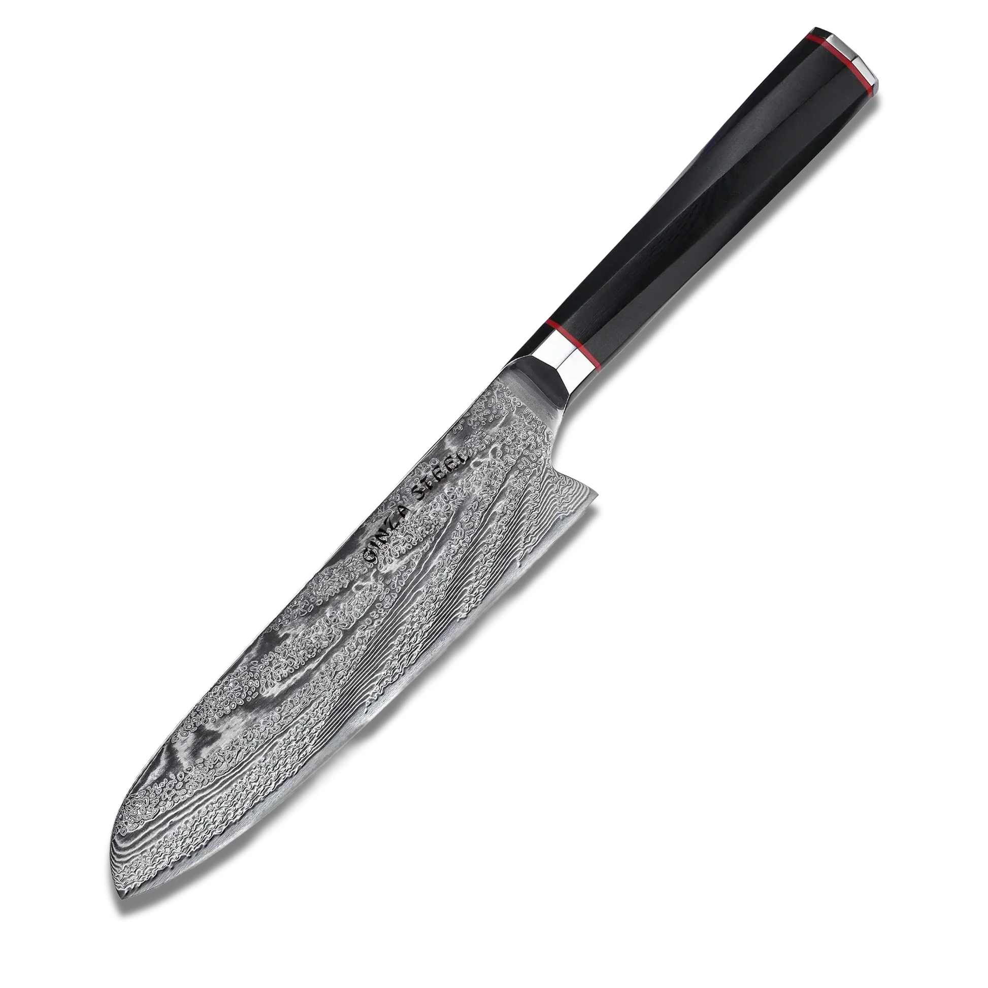 KATANA 18 | Japanese Style Santoku Knife 7" Damascus VG10 Steel 67 layer-Kitchen Knives-DECOROLALA
