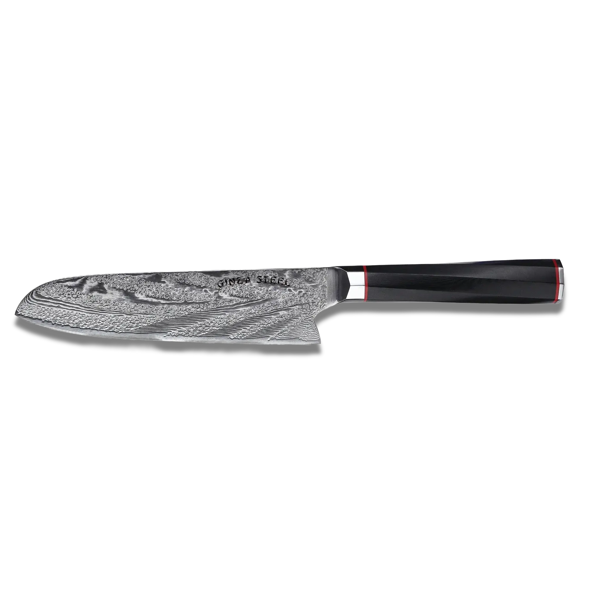 KATANA 18 | Japanese Style Santoku Knife 7" Damascus VG10 Steel 67 layer-Kitchen Knives-DECOROLALA