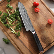 KATANA 18 | Japanese Style Santoku Knife 7" Damascus VG10 Steel 67 layer-Kitchen Knives-DECOROLALA