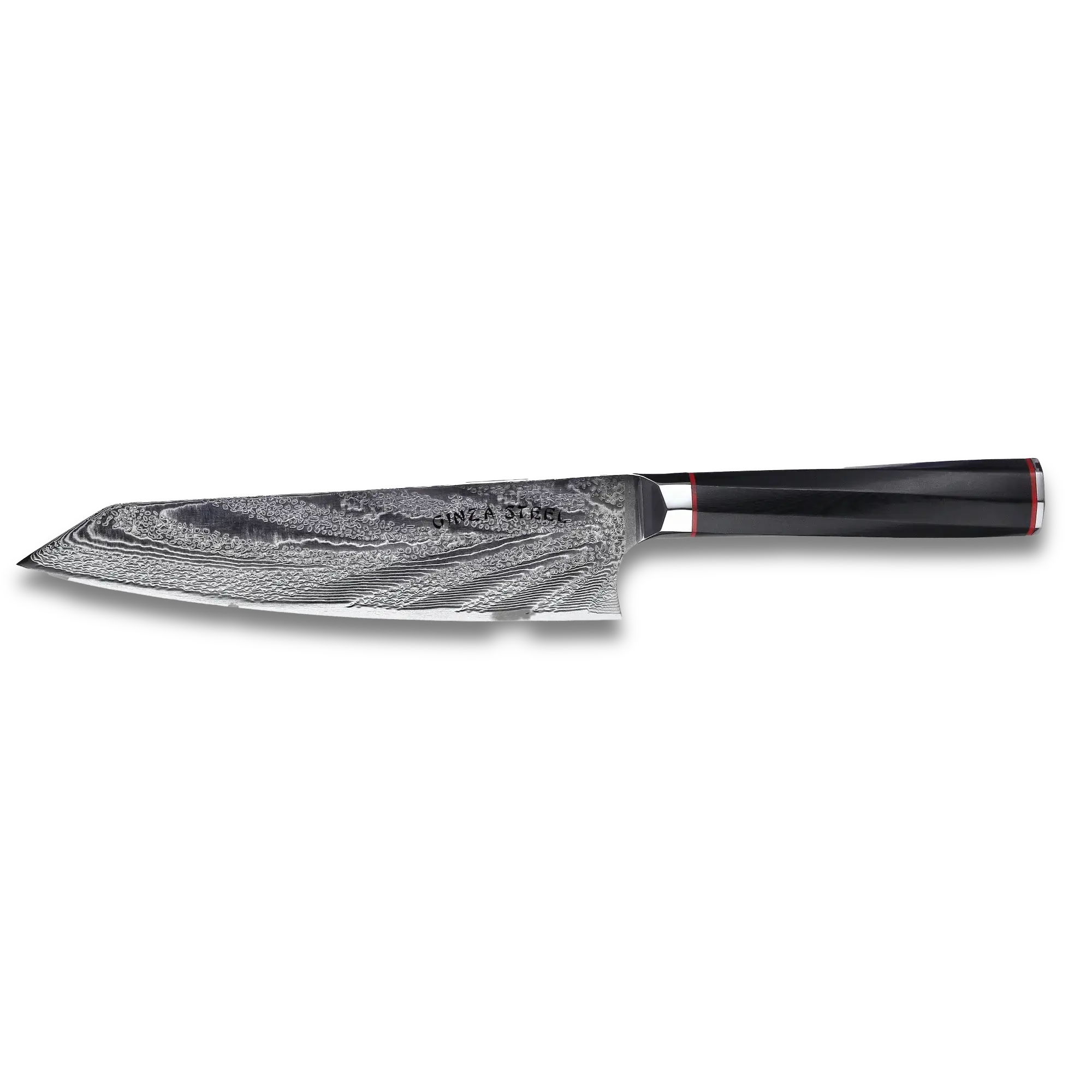 Ginza Steel KATANA 20 Chef Knife 8” – Damascus VG10 Steel, 67-Layer, G10 Handle-2