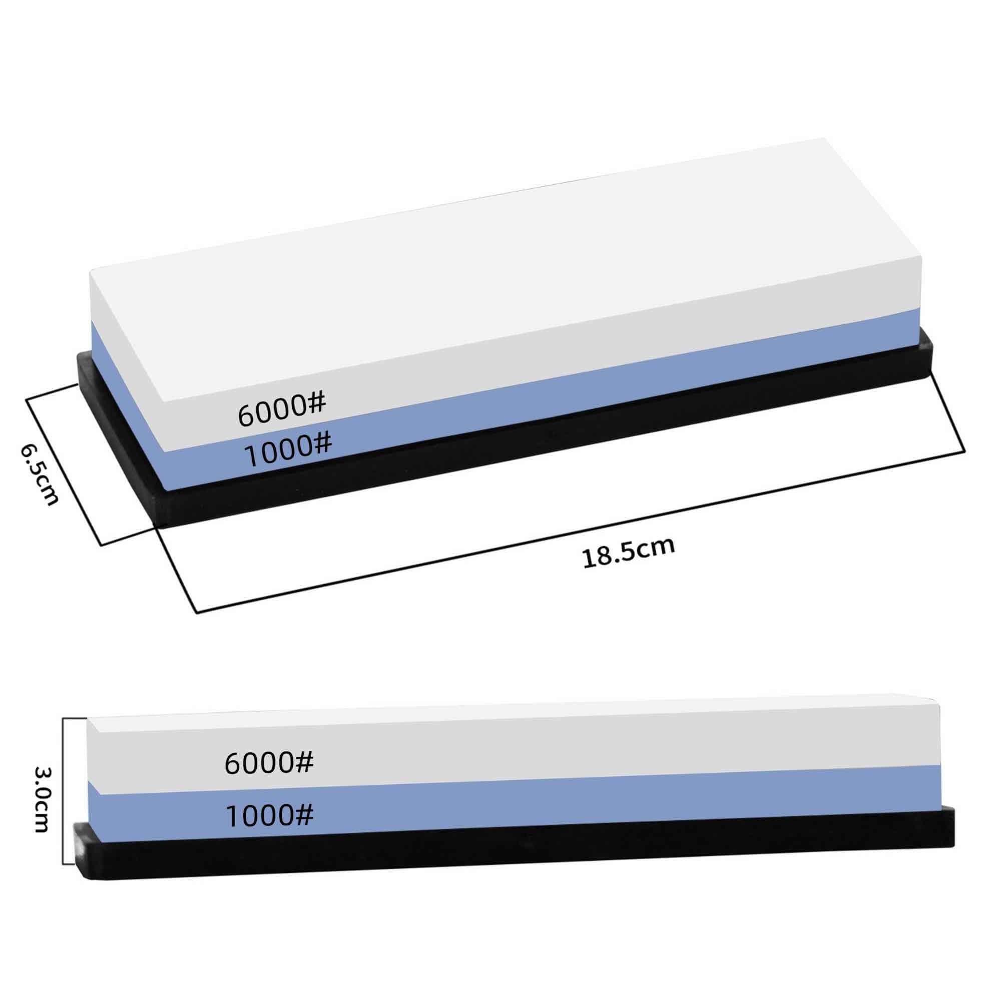 KC Series Whetstone | Dimond Grit 1000/6000 With Silicon Pedestal-Knife Sharpener-DECOROLALA