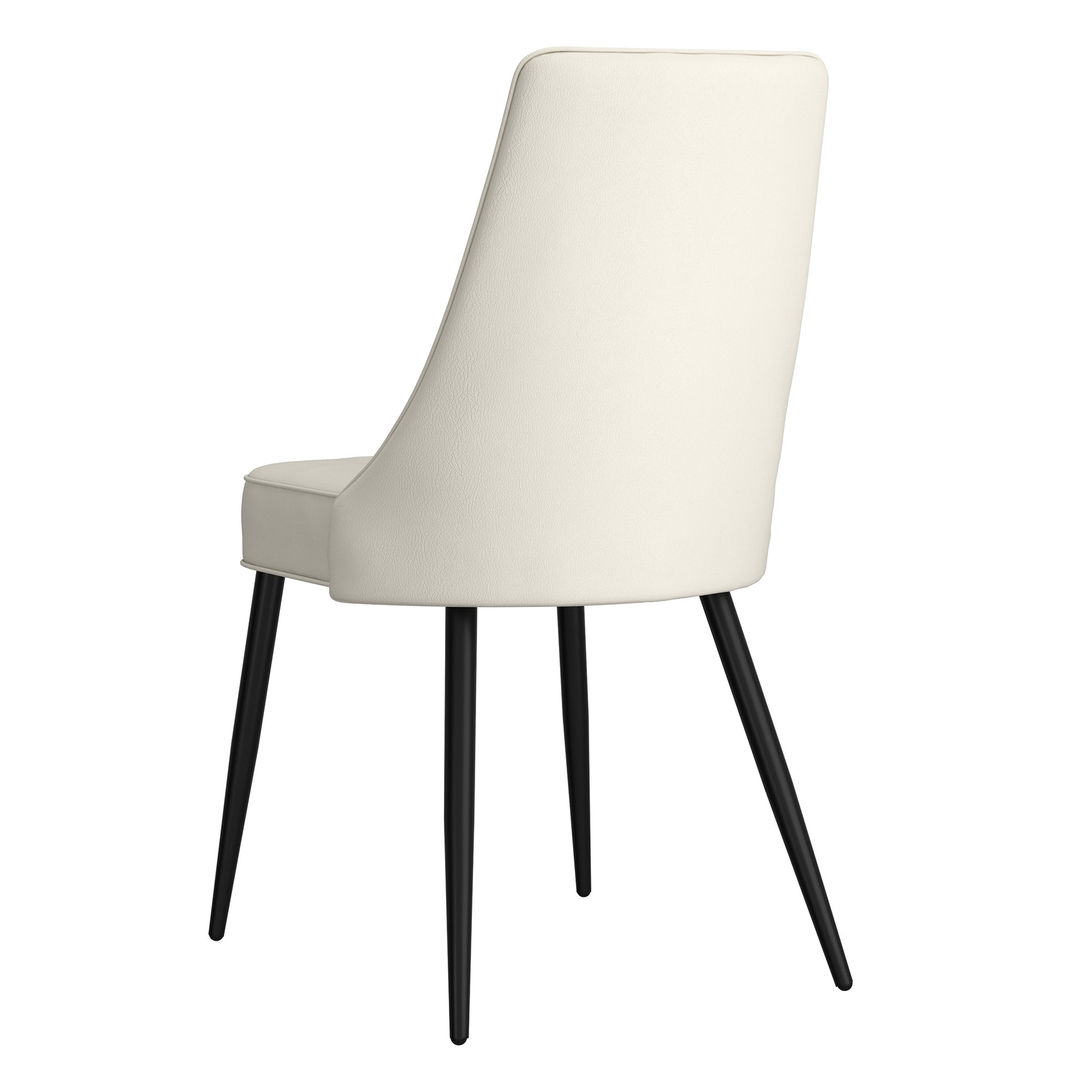 KODA-SIDE CHAIR PU-BEIGE-Dining Chair-DECOROLALA