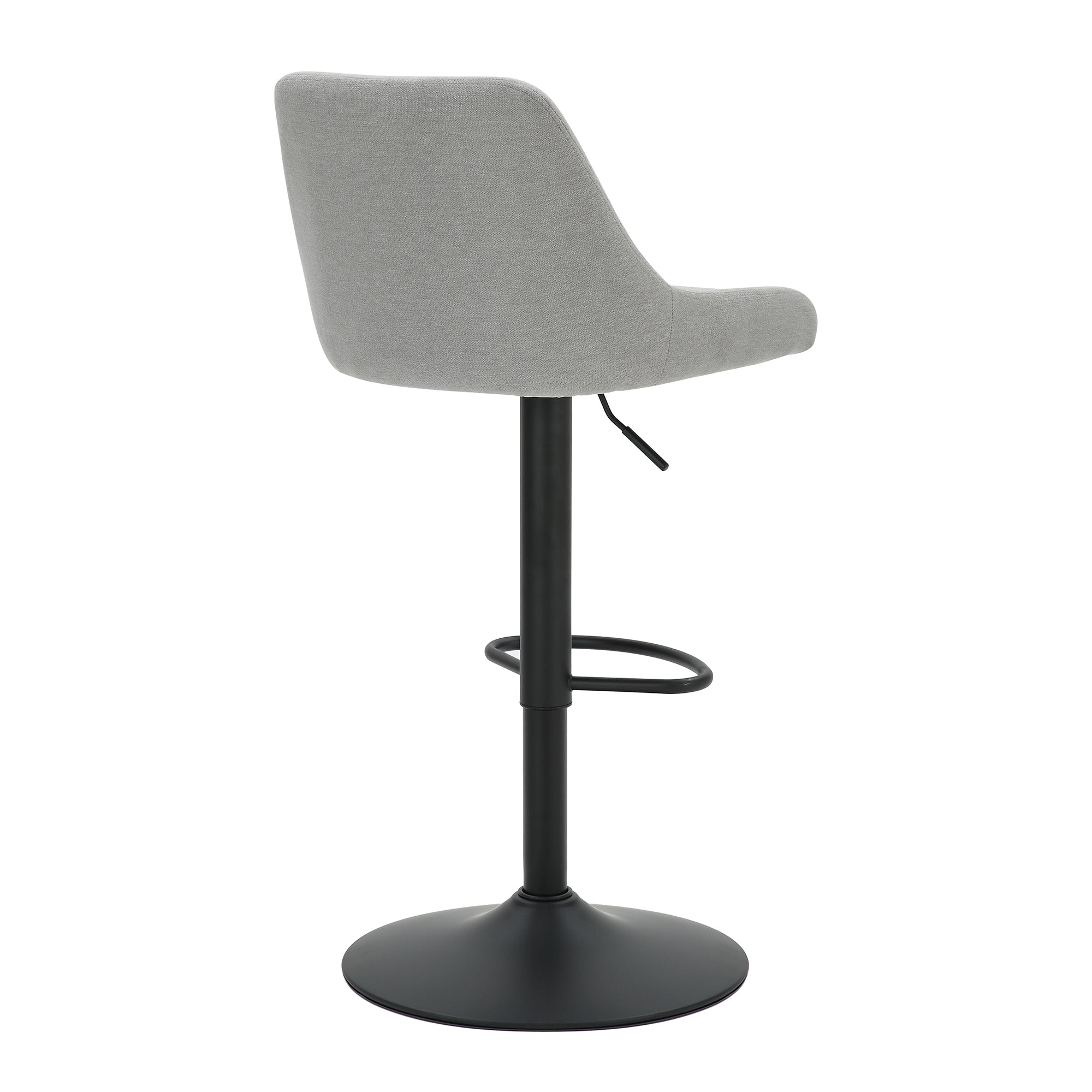 KRON-AIR LIFT STOOL-GREY FABRIC-DECOROLALA