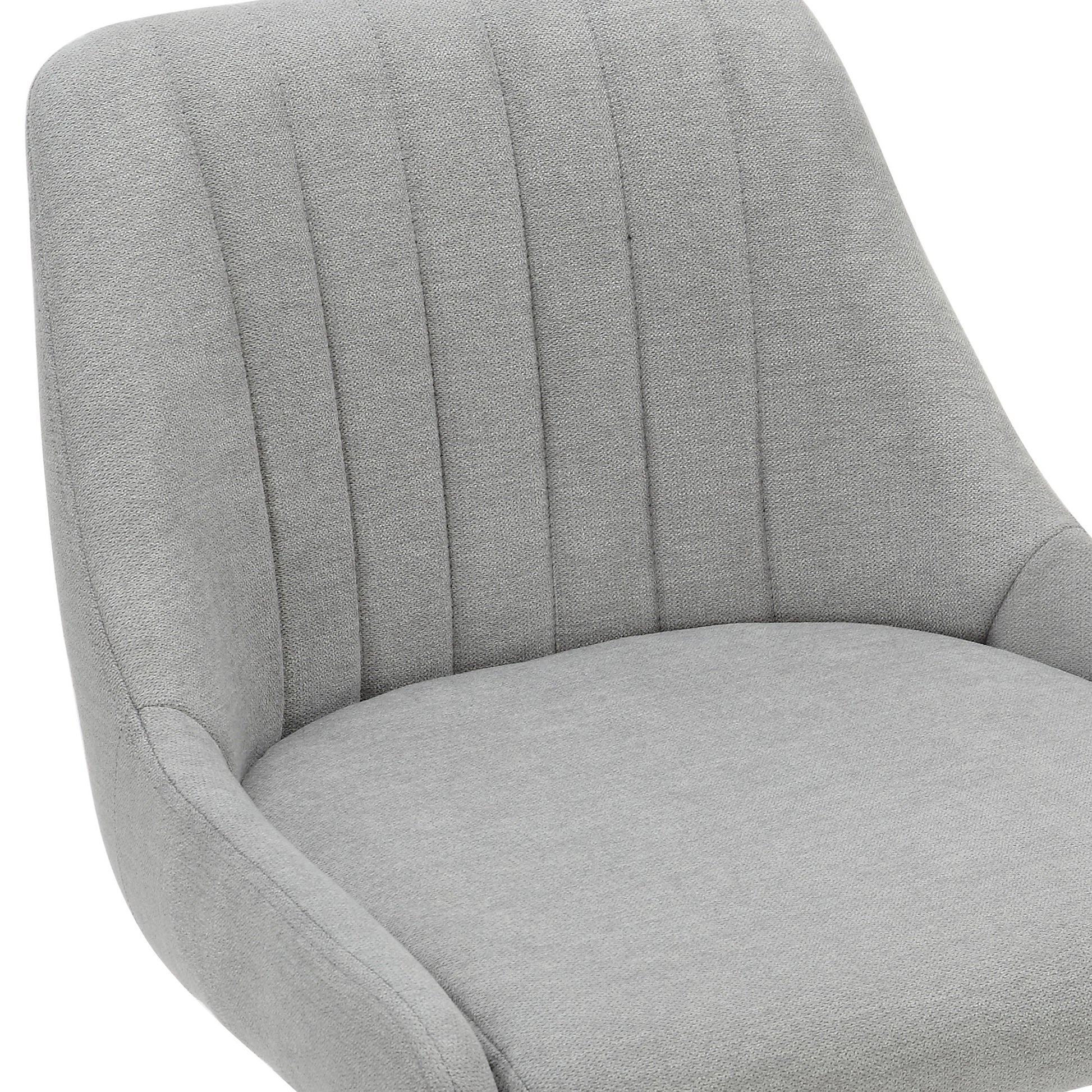 KRON-AIR LIFT STOOL-GREY FABRIC-DECOROLALA