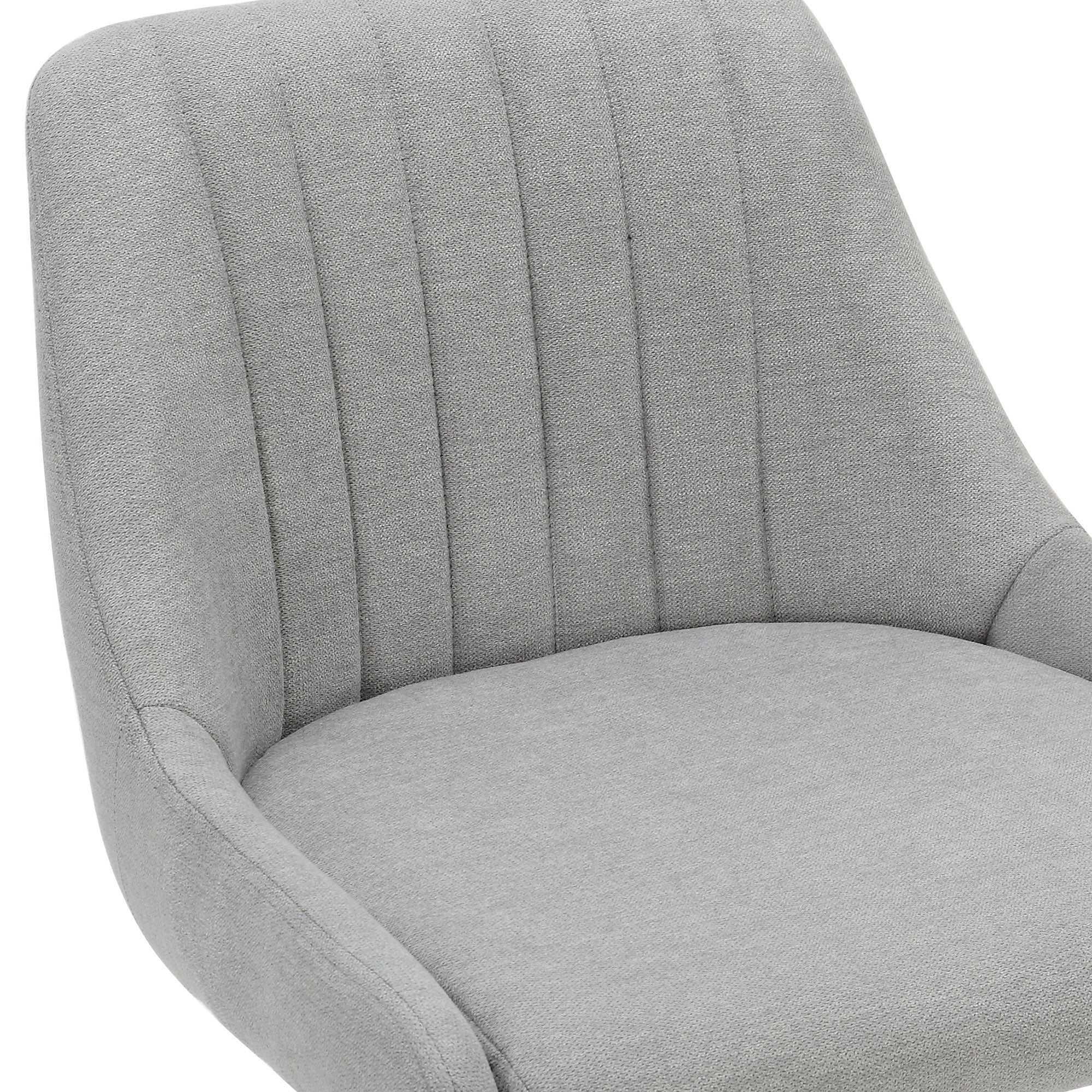 KRON-AIR LIFT STOOL-GREY FABRIC-DECOROLALA