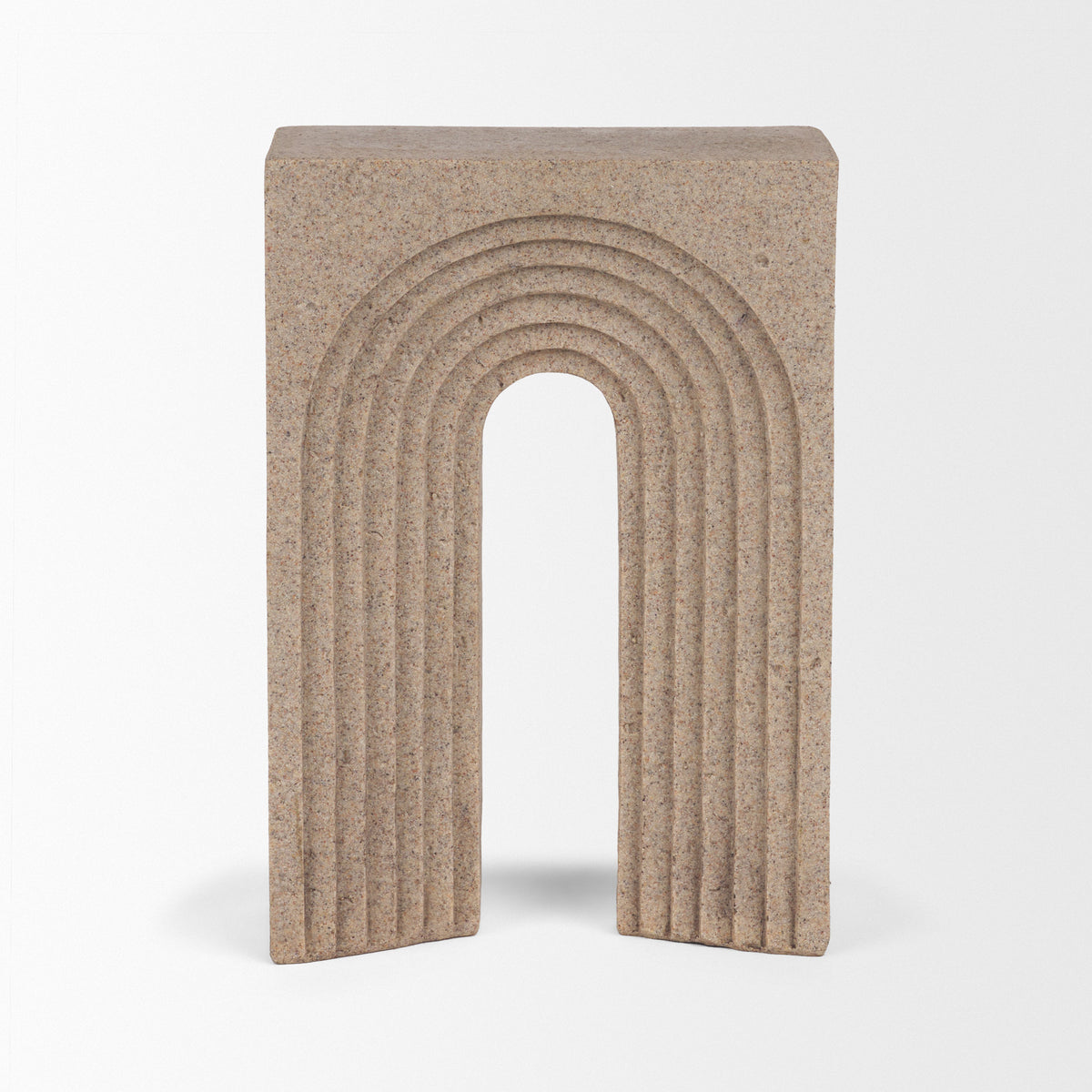 Kacia Arched Sandstone Resin Decorative Object-Decorative Objects-DECOROLALA