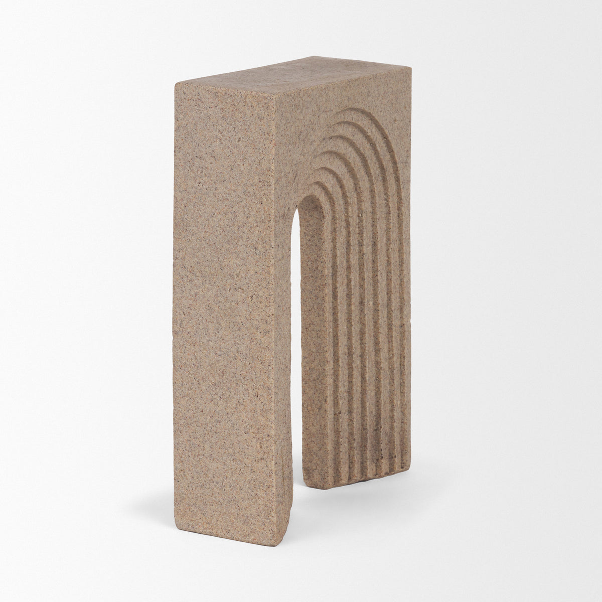 Kacia Arched Sandstone Resin Decorative Object-Decorative Objects-DECOROLALA