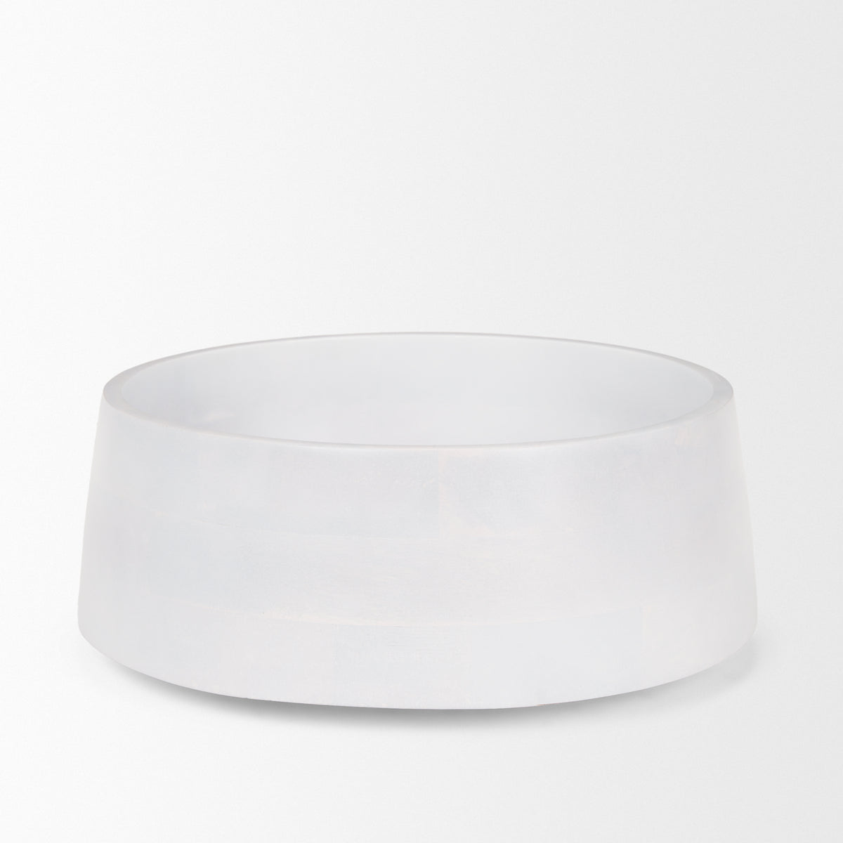 Kadara Washed Solid Wood Decorative Bowl-Bowls-DECOROLALA