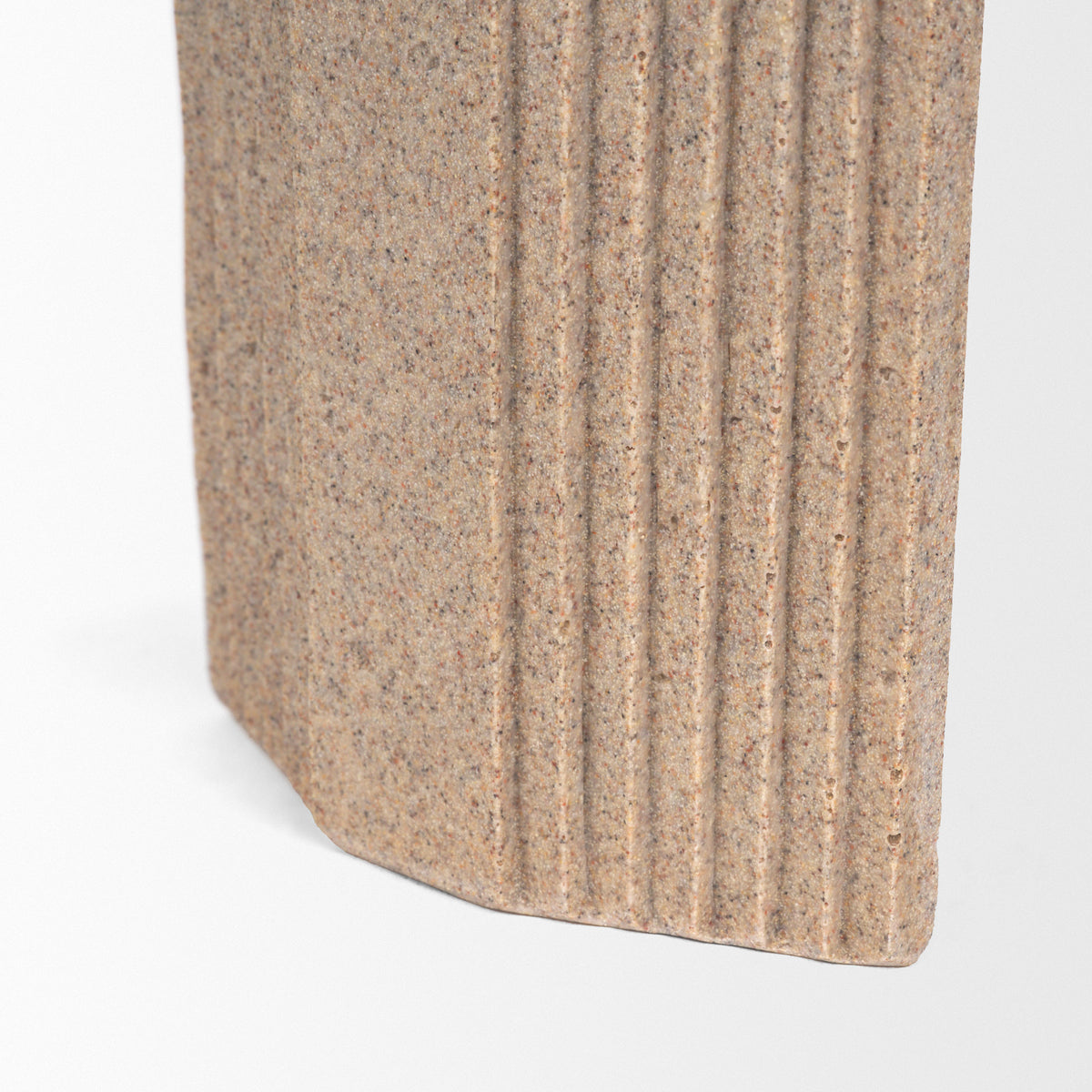 Kael Resin Textured Concrete Decorative Object - Sandstone-Decorative Objects-DECOROLALA