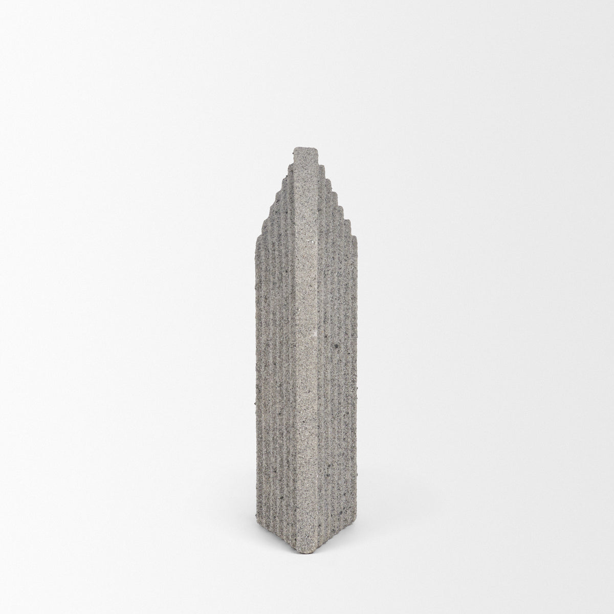Kael Resin Textured Concrete Decorative Object - Sandstone-Decorative Objects-DECOROLALA