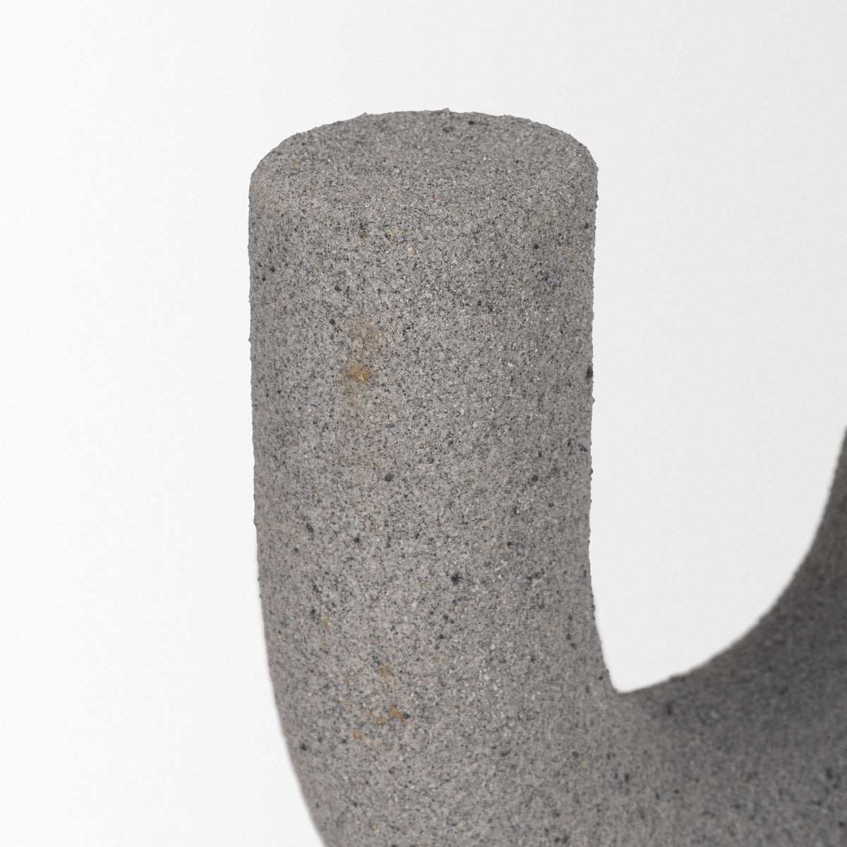 Kailas Resin Textured Concrete Decorative Object - U-Shaped Modern-Objects-DECOROLALA