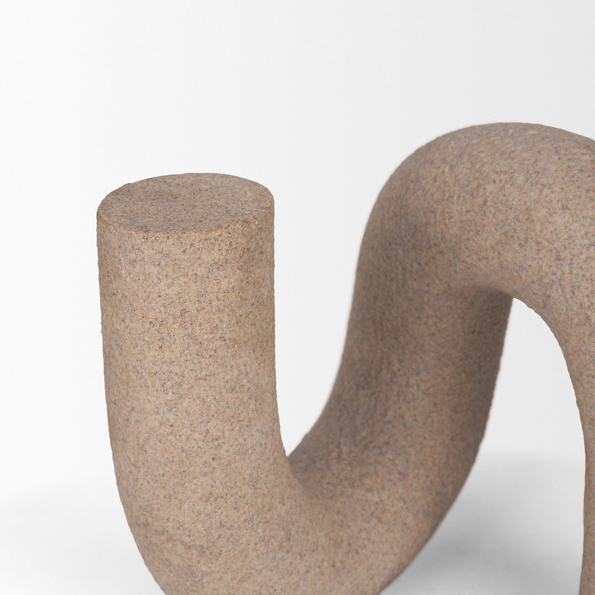 Kailas Resin Textured Concrete Decorative Object - U-Shaped Modern-Objects-DECOROLALA