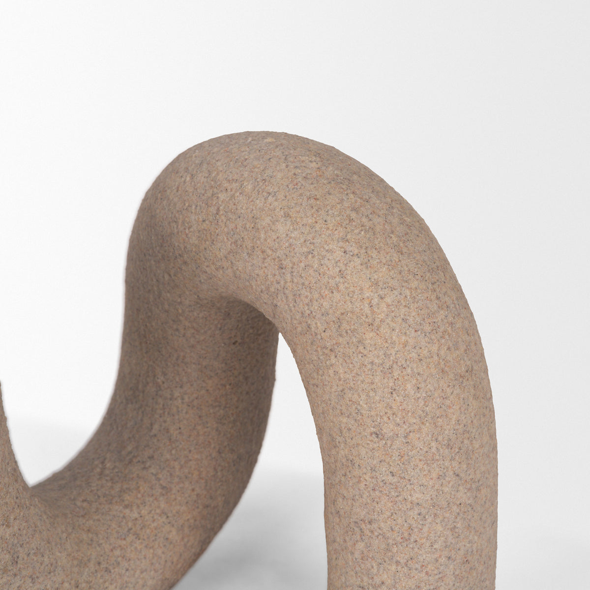 Kailas Resin Textured Concrete Decorative Object - U-Shaped Modern-Objects-DECOROLALA