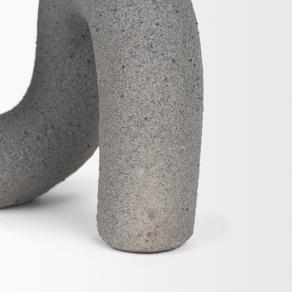 Kailas Resin Textured Concrete Decorative Object - U-Shaped Modern-Objects-DECOROLALA