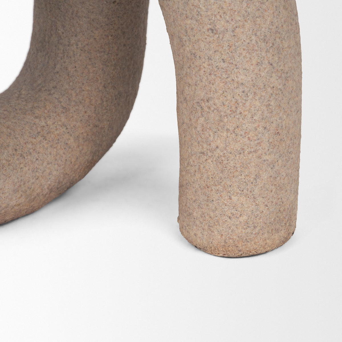 Kailas Resin Textured Concrete Decorative Object - U-Shaped Modern-Objects-DECOROLALA