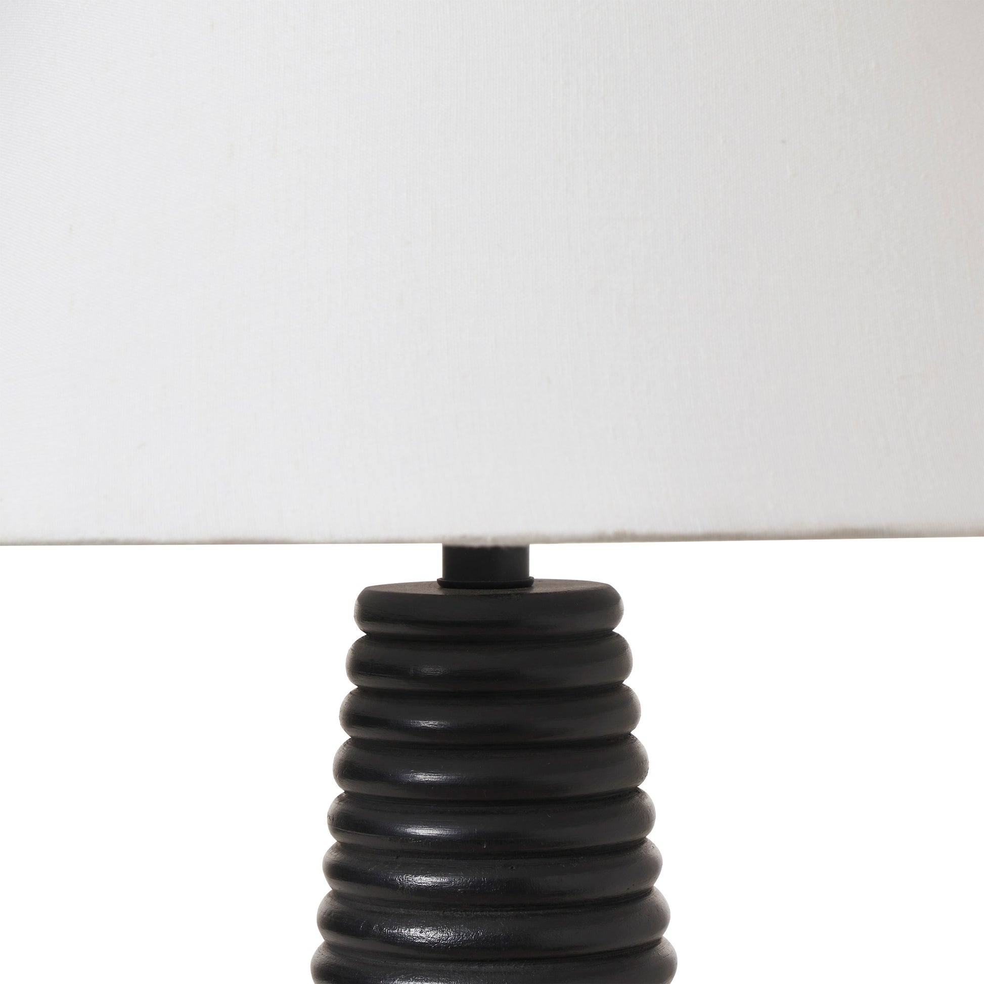 Kailua 26.5" Table Lamp, Black Mango Wood-Table Lamp-DECOROLALA