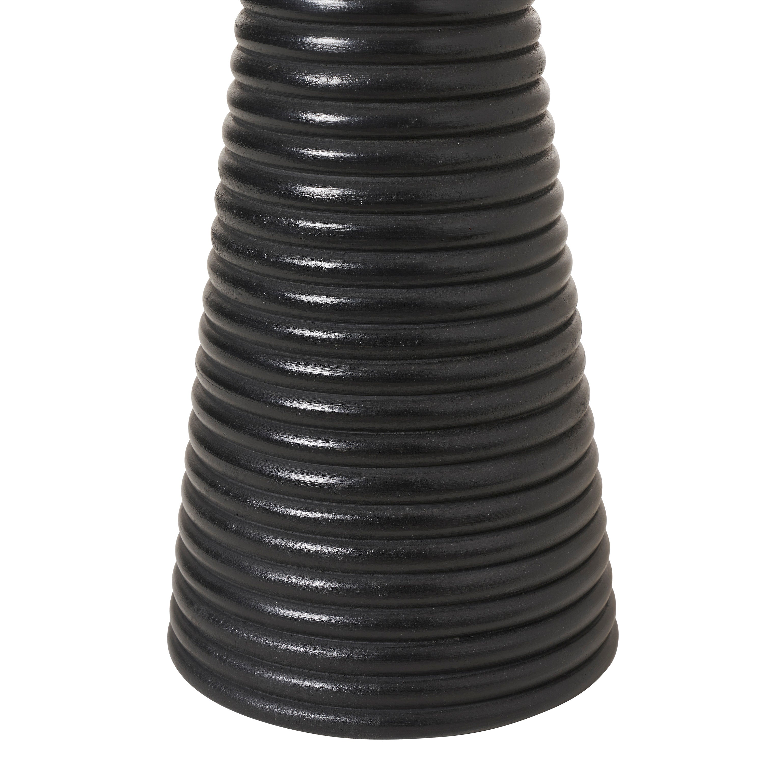 Kailua 26.5" Table Lamp, Black Mango Wood-Table Lamp-DECOROLALA